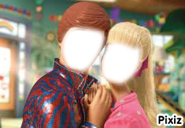 Barbie et Ken Valokuvamontaasi