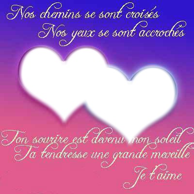 poeme d'amour Fotomontaža