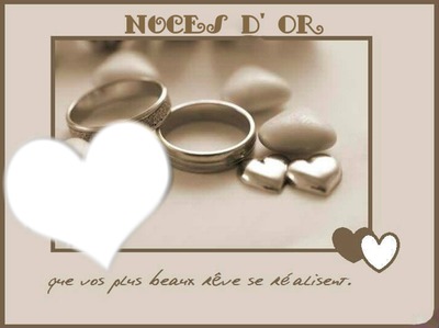 Noces d' Or Photo frame effect