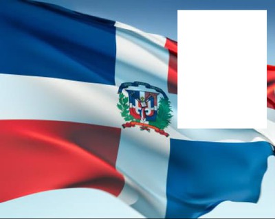 Dominican Republic flag Fotomontaggio