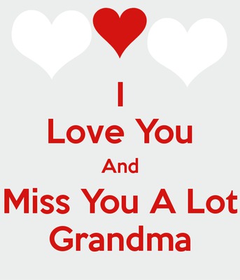 i love you grandma Photo frame effect