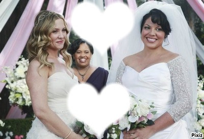 Callie et Arizona leur mariage ! Fotomontasje