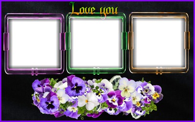 Cadre color Floriane Photo frame effect