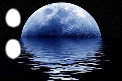 reflet de la lune Photomontage