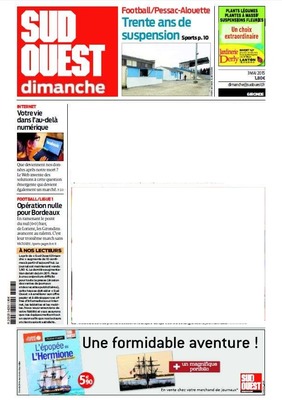 Journaux sud ouest Photo frame effect