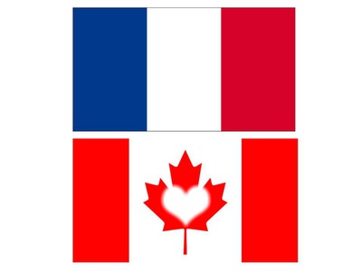 France and Canada Montaje fotografico