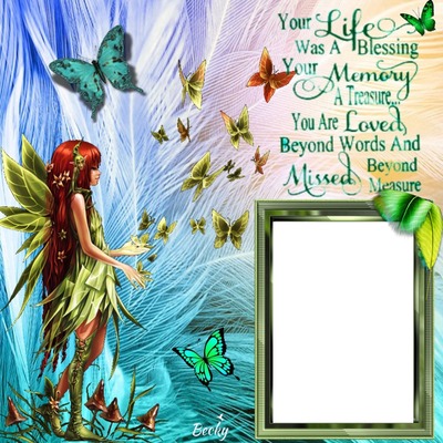 your life was a blessing Photomontage