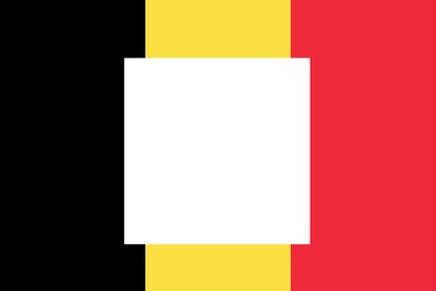 Belgium flag Photomontage