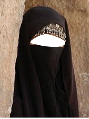 burka Fotomontáž