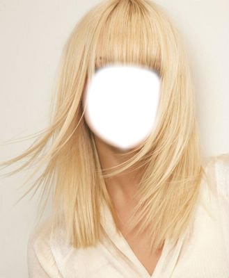 Fille blonde Photo frame effect