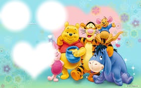 Pooh Baby Photo frame effect
