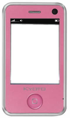 celular rosa Fotomontage