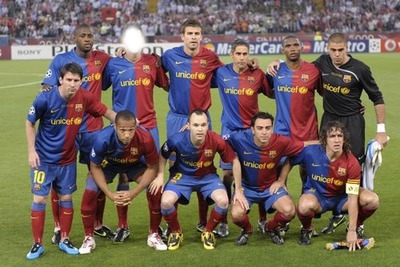 barcelona players Photomontage