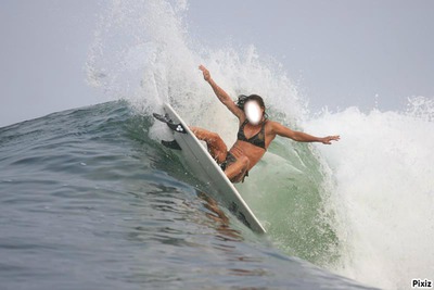 surfeuse Fotomontagem