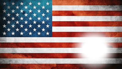 American Flag Photo frame effect