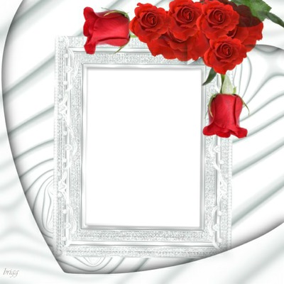 cadre de roses rouge Fotomontažas