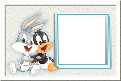 looney toons baby Photo frame effect