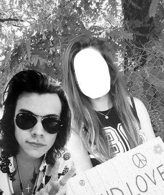 Harry with fan Montage photo