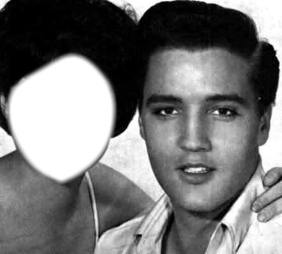 Elvis and girl Photo frame effect