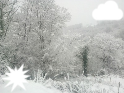 paysage d'hiver Фотомонтажа