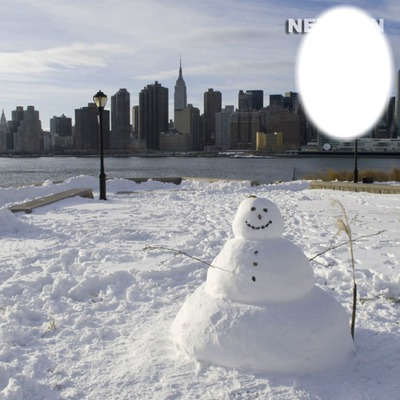 hiver a new york Fotomontaggio