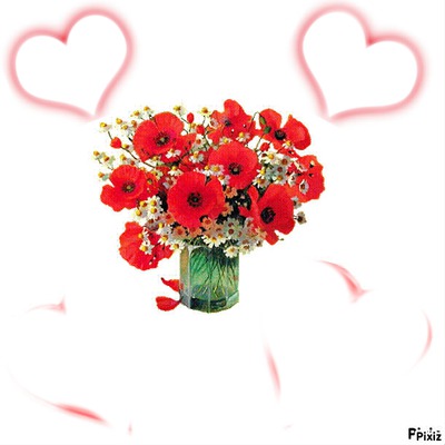 bouquet de coquelicots Fotomontasje