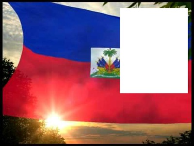 Haiti flag Fotomontage