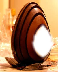 huevo de chocolate Photo frame effect