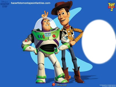 Woody y Buzz Montaje fotografico