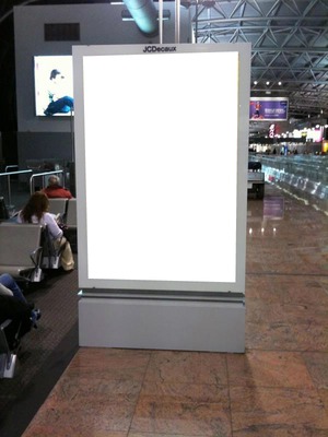 Airport Ad Photo frame effect