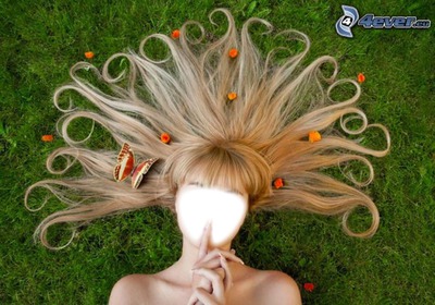 cheveux bouclés 3 Fotomontáž