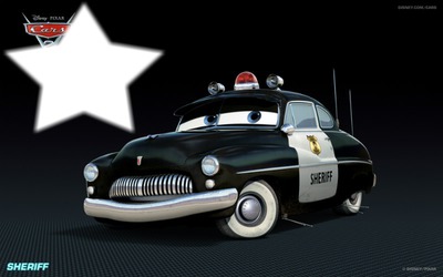 sheriff cars Montaje fotografico