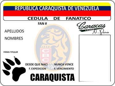 Credencial Caraquista Montaje fotografico