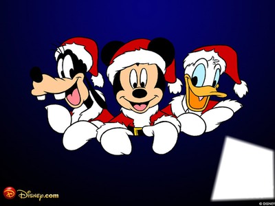Mickey , Donald et Pluto フォトモンタージュ