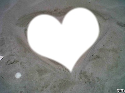 love on the beach Fotomontaggio