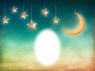 Moon and Stars Photo frame effect