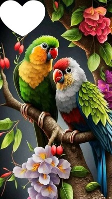 perroquets Fotomontáž