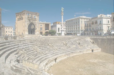 anfiteatro romano lecce Fotomontagem