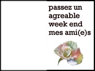 agreable week end Fotomontaggio