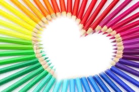 crayon de couleur coeur lol lol Fotomontáž