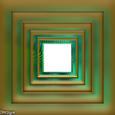 DMR - MOLDURA - Quadro Verde Fosco 5 x 1 Photo frame effect