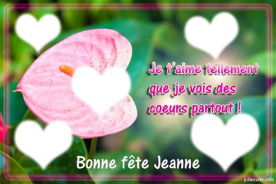 Jeanne je t'aime Beauté H♥ Fotomontage