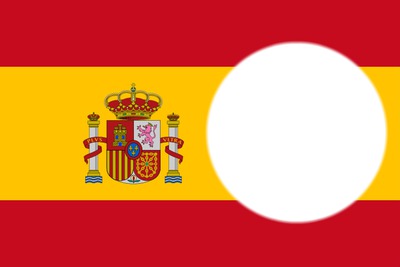Spain flag Фотомонтаж