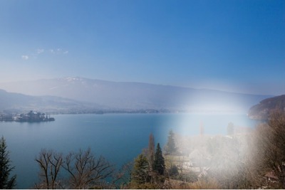 Le lac d'Annecy フォトモンタージュ