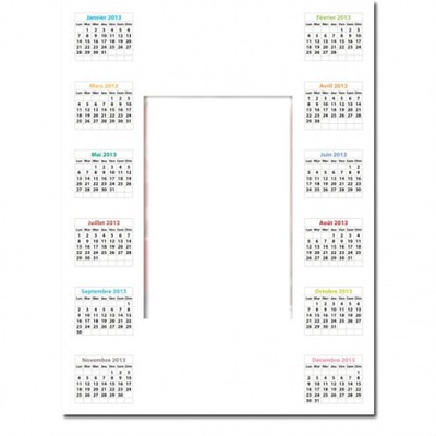 calendriers 2013 1photo Montaje fotografico