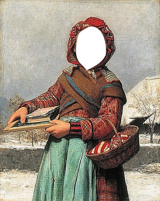 winter girl Fotomontaža