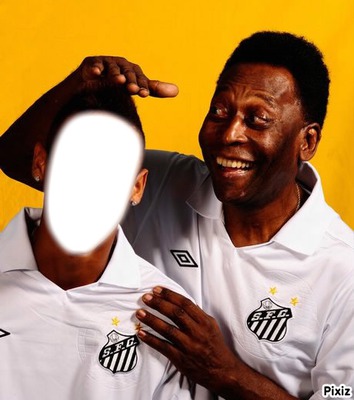Avec Pelé Fotomontage