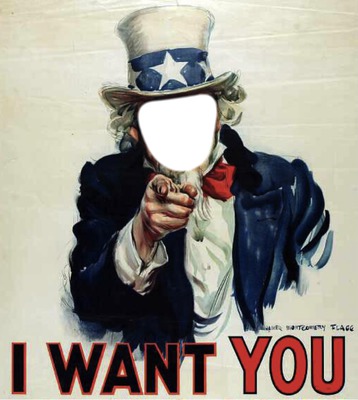 I WANT YOU Montage photo