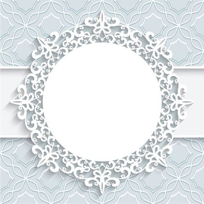 Circulo blanco, corona, 1 foto Fotomontaža