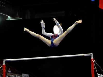 championne de gymnastique Fotomontáž